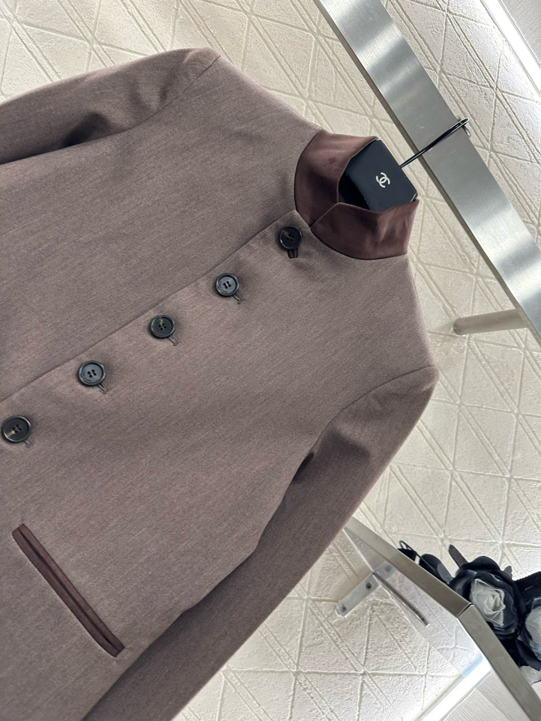 ♥Ralph Laure*♥2025新品上架 西装外套中长百褶半裙套装定制YB进口材质 质感高级 光泽感