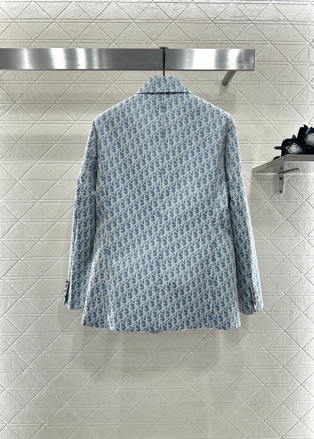 ♥Dio*♥2025新品上架 提花翻领西装外套定制YB进口提花材质 质感高级 挺括有型 翻领正肩西装外套