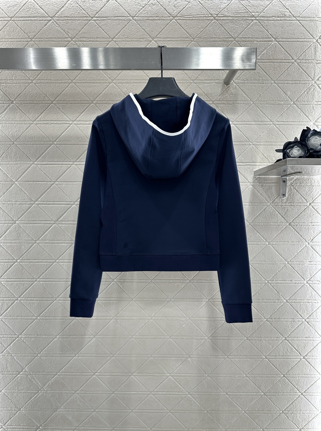 ♥Prad*♥2025新品上架 连帽休闲外套长裤套装定制YB进口材质 质感光泽 品相高级 常规连帽外套 