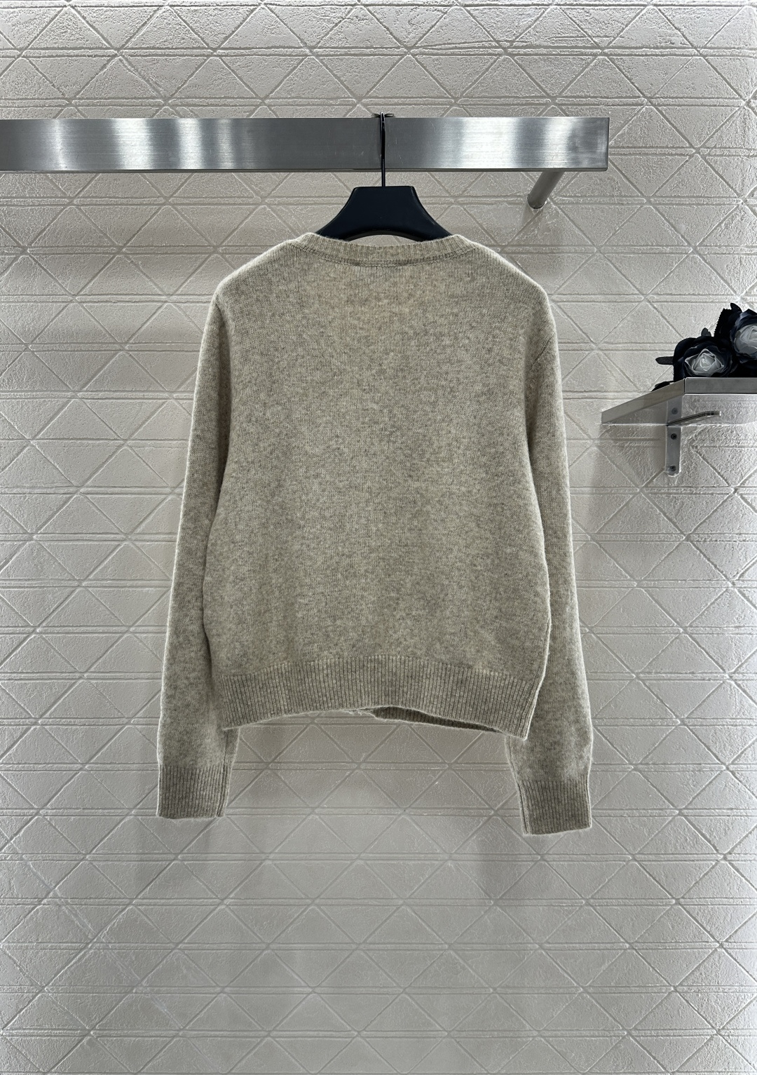 ♥Miumi*♥2025新品上架圆领针织开衫背心短裙三件套定制YB羊绒羊毛纱线织造 质感细腻 穿搭舒适 