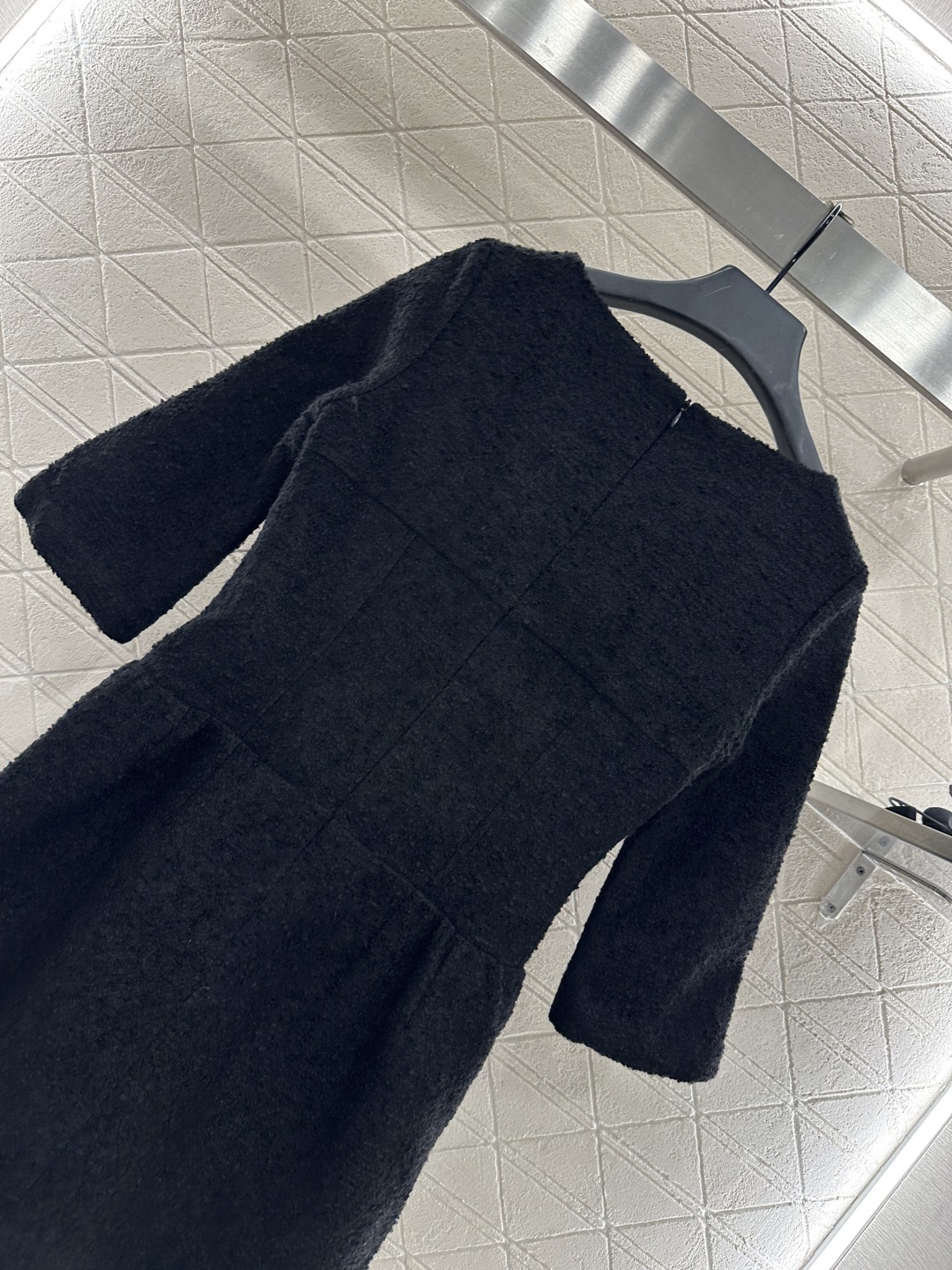 ♥Chane*♥2025新品上架 中袖圆领洋装连衣裙定制YB进口羊毛呢材质 质感高级 穿搭洋气 洋装名媛