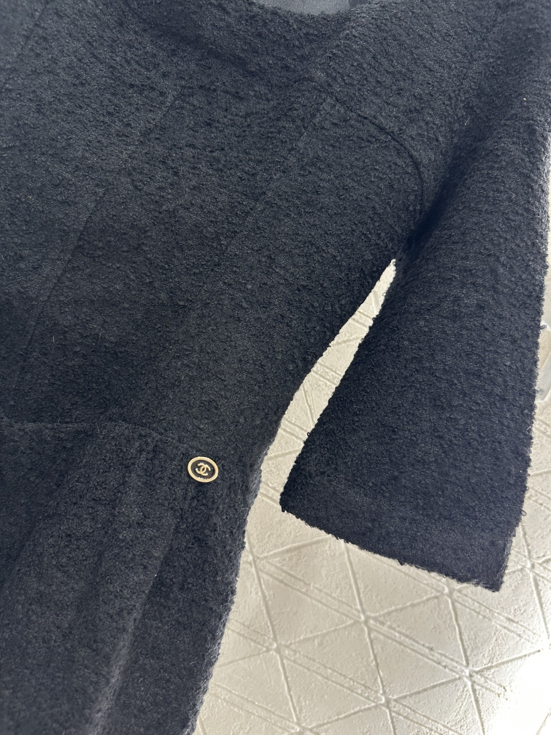 ♥Chane*♥2025新品上架 中袖圆领洋装连衣裙定制YB进口羊毛呢材质 质感高级 穿搭洋气 洋装名媛