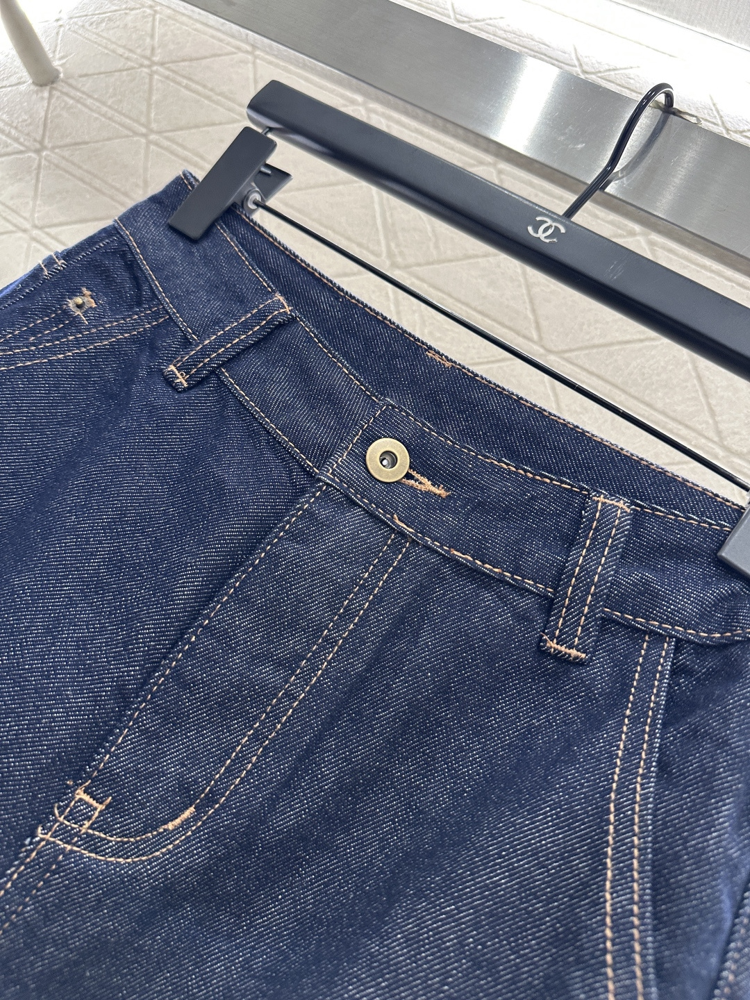 ♥Louis Vuitto*♥2025新品上架 樱桃印花牛仔长裤定制YB斜纹棉牛仔面料 透气性佳 柔软亲