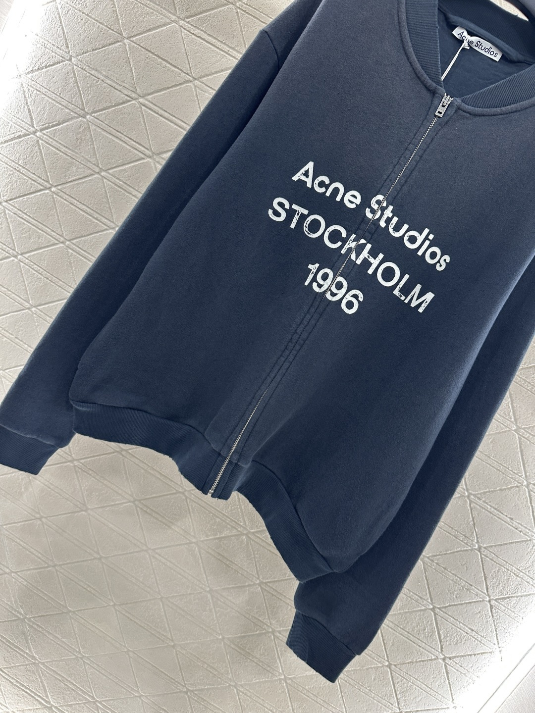 ♥Acne studio*♥2025新品上架 炒色休闲拉链外套定制YB原生全棉织造 质感高级 品相十足 