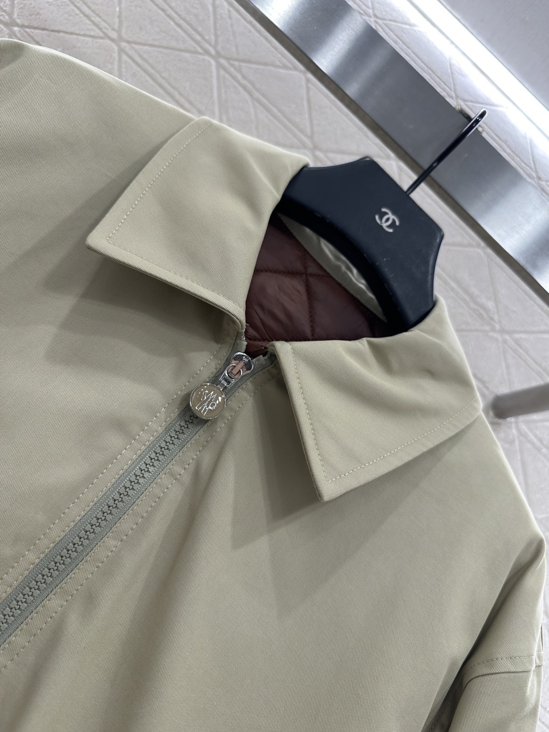 ♥Moncle*♥2025新品上架 翻领风衣棉服双层外套定制YB斜纹全棉材质 品相还原 质感高级 外层拉