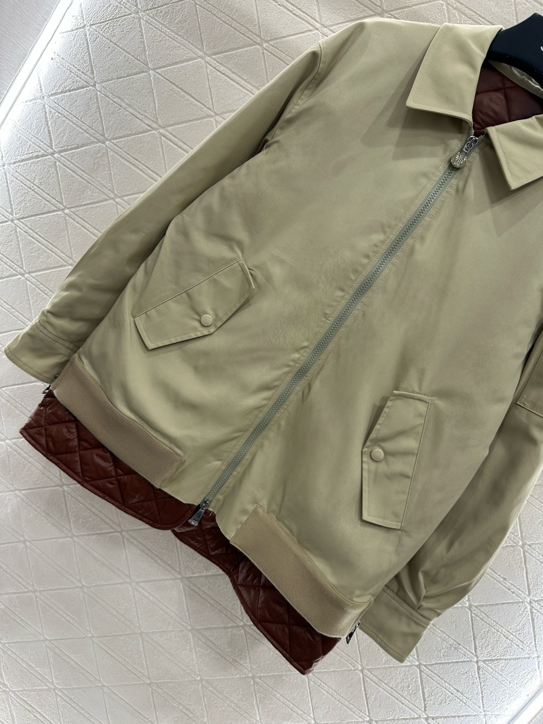 ♥Moncle*♥2025新品上架 翻领风衣棉服双层外套定制YB斜纹全棉材质 品相还原 质感高级 外层拉