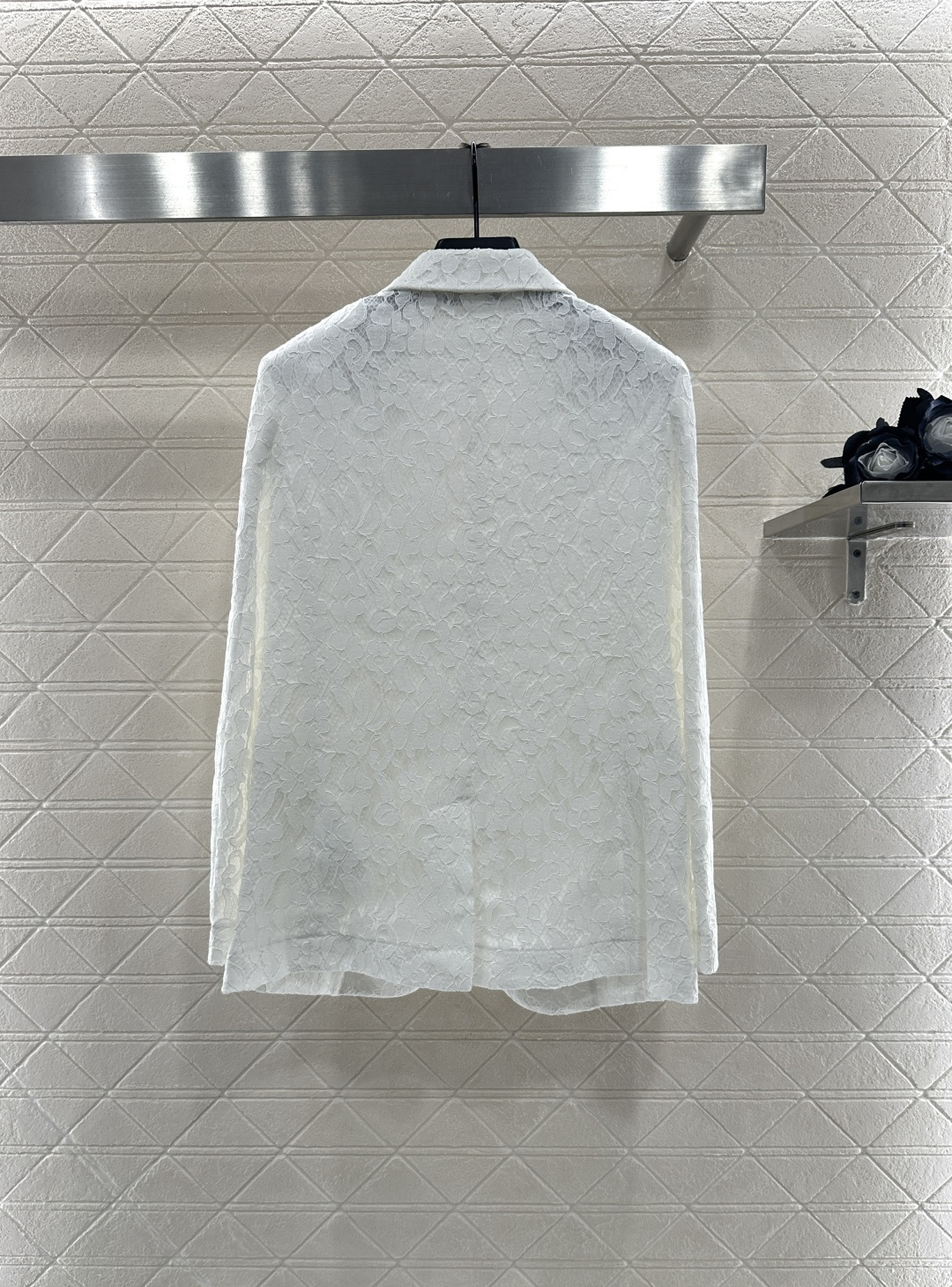 ♥Dio*♥2025新品上架 绣花翻领西装外套定制YB进口绣花材质 质感光泽 垂感更强 品相高级 翻领正