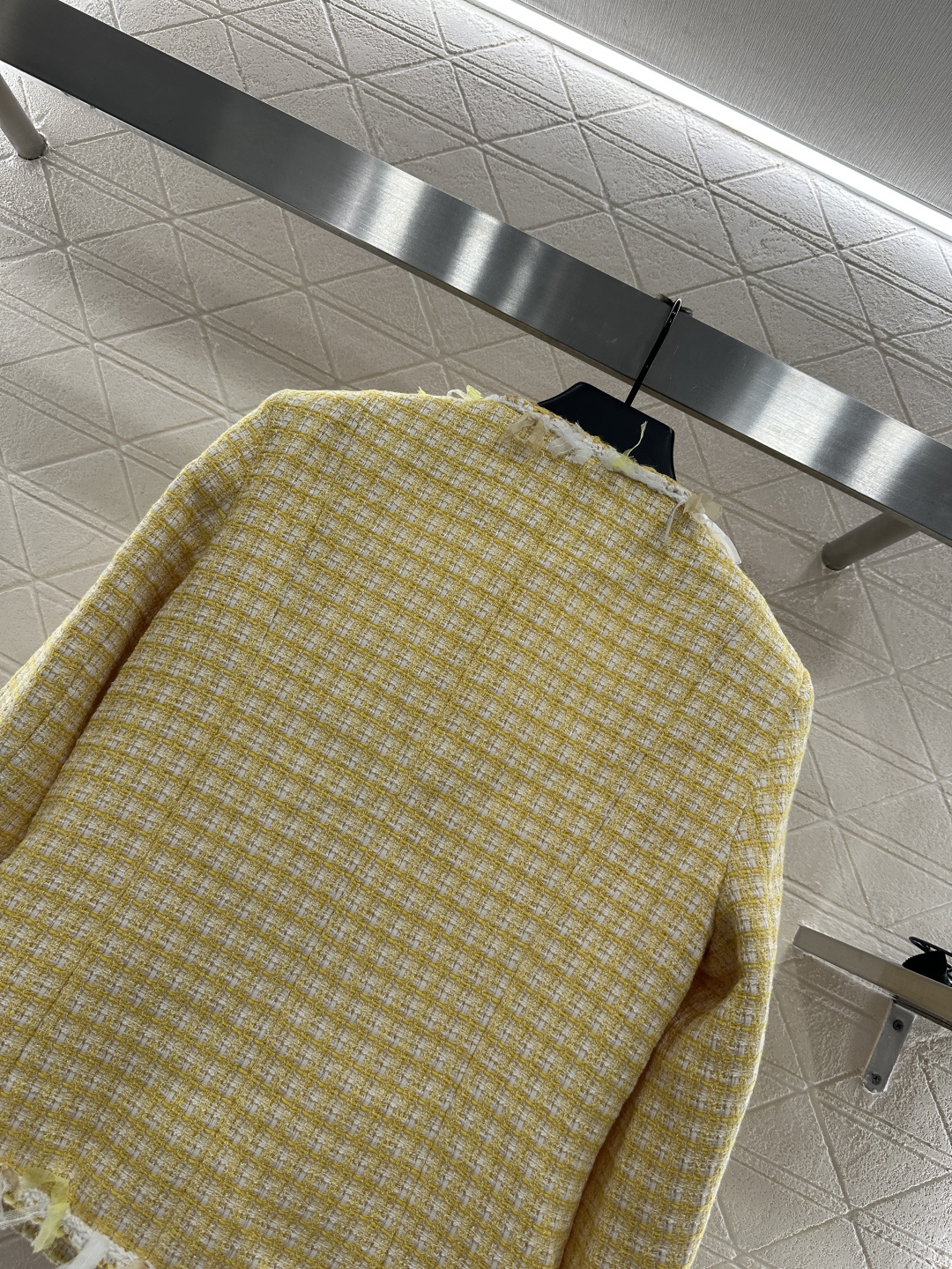 ♥Chane*♥2025新品上架 絮状捆边山茶花洋装外套定制YB进口羊毛呢材质 肌理明显 质感上乘 粗花