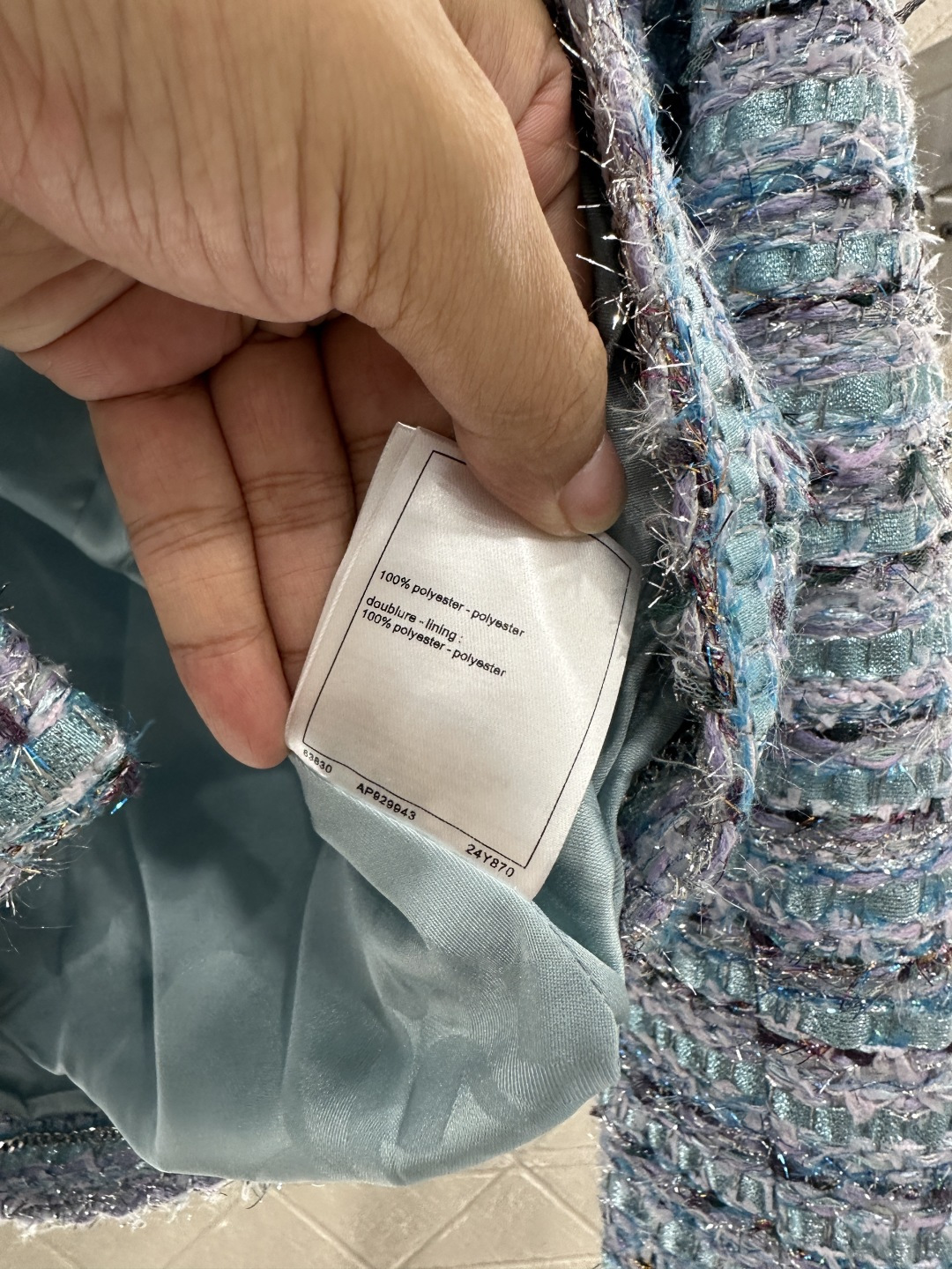 ♥Chane*♥2025新品上架 粗纺条纹圆领洋装外套定制YB进口粗纺羊毛呢材质 肌理明显 毛料肉眼可见