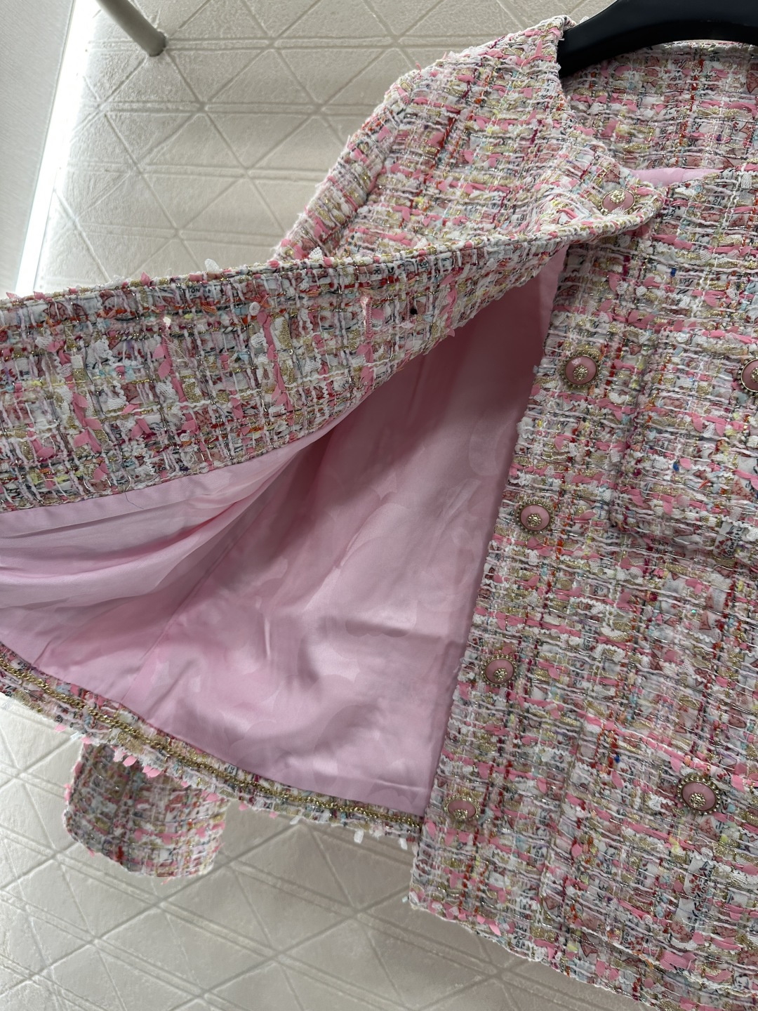 ♥Chane*♥2025新品上架 粗纺圆领洋装外套定制YB进口粗纺羊毛呢材质 肌理明显 毛料肉眼可见 质