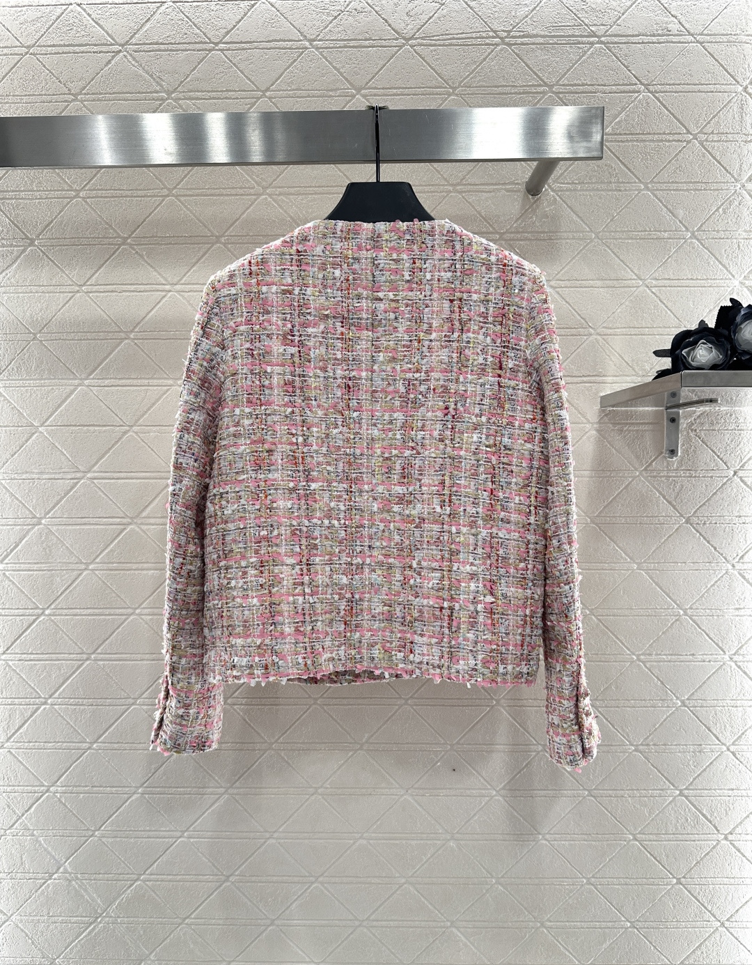 ♥Chane*♥2025新品上架 粗纺圆领洋装外套定制YB进口粗纺羊毛呢材质 肌理明显 毛料肉眼可见 质