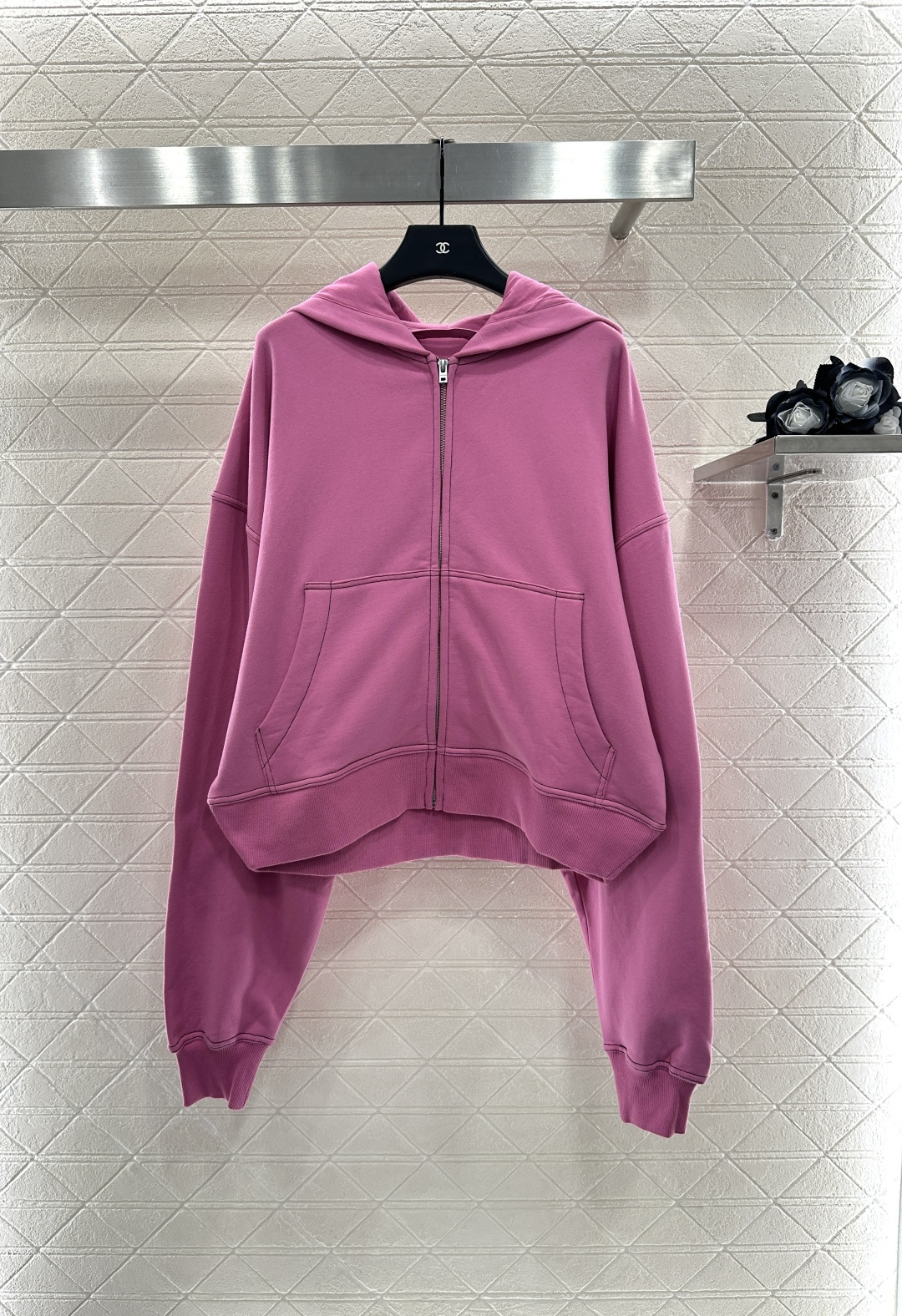 ♥Acne studio*♥2025新品上架 加绒连帽拉链廓形外套定制YB斜纹全棉材质 质感光泽 品相高