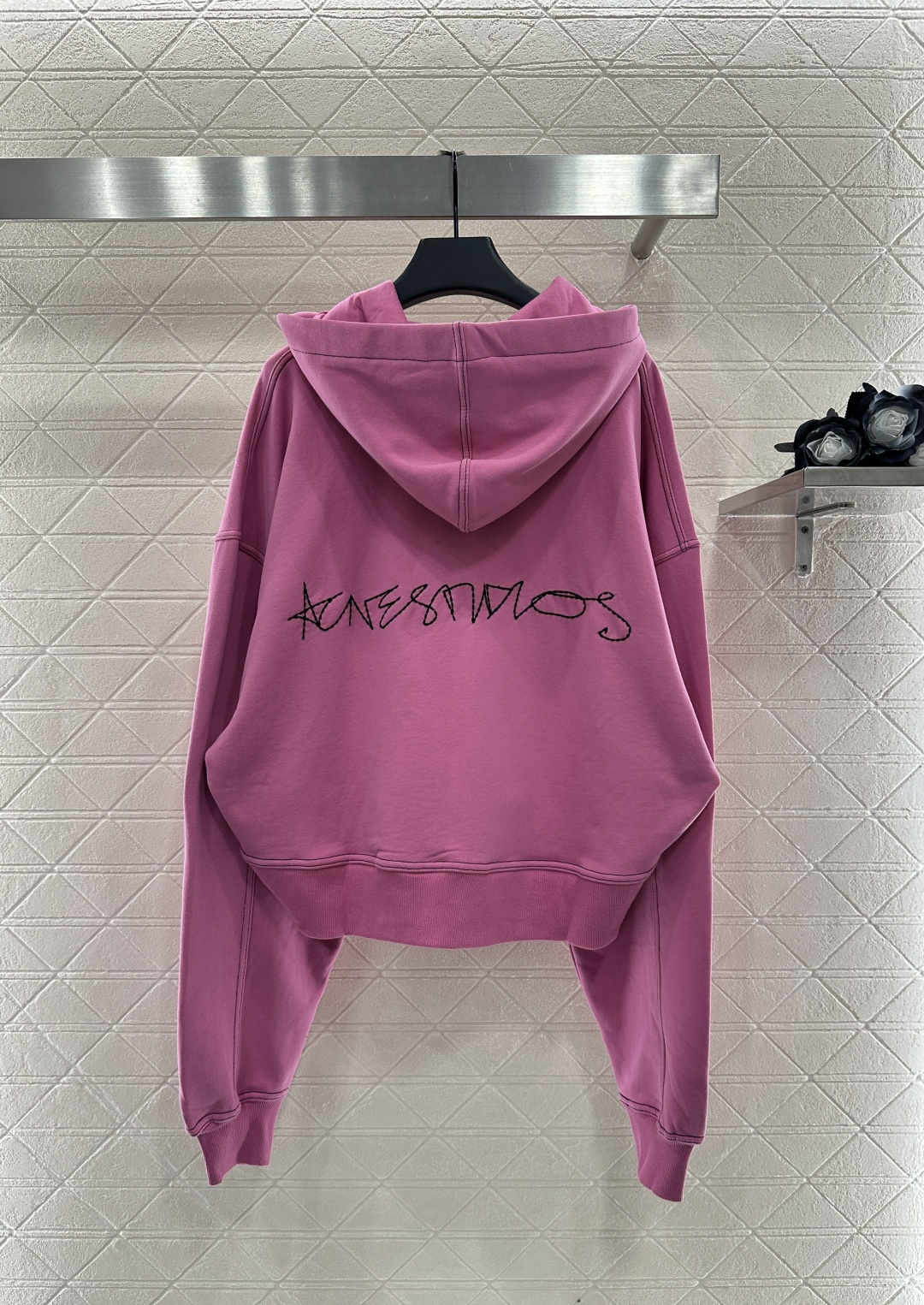 ♥Acne studio*♥2025新品上架 加绒连帽拉链廓形外套定制YB斜纹全棉材质 质感光泽 品相高