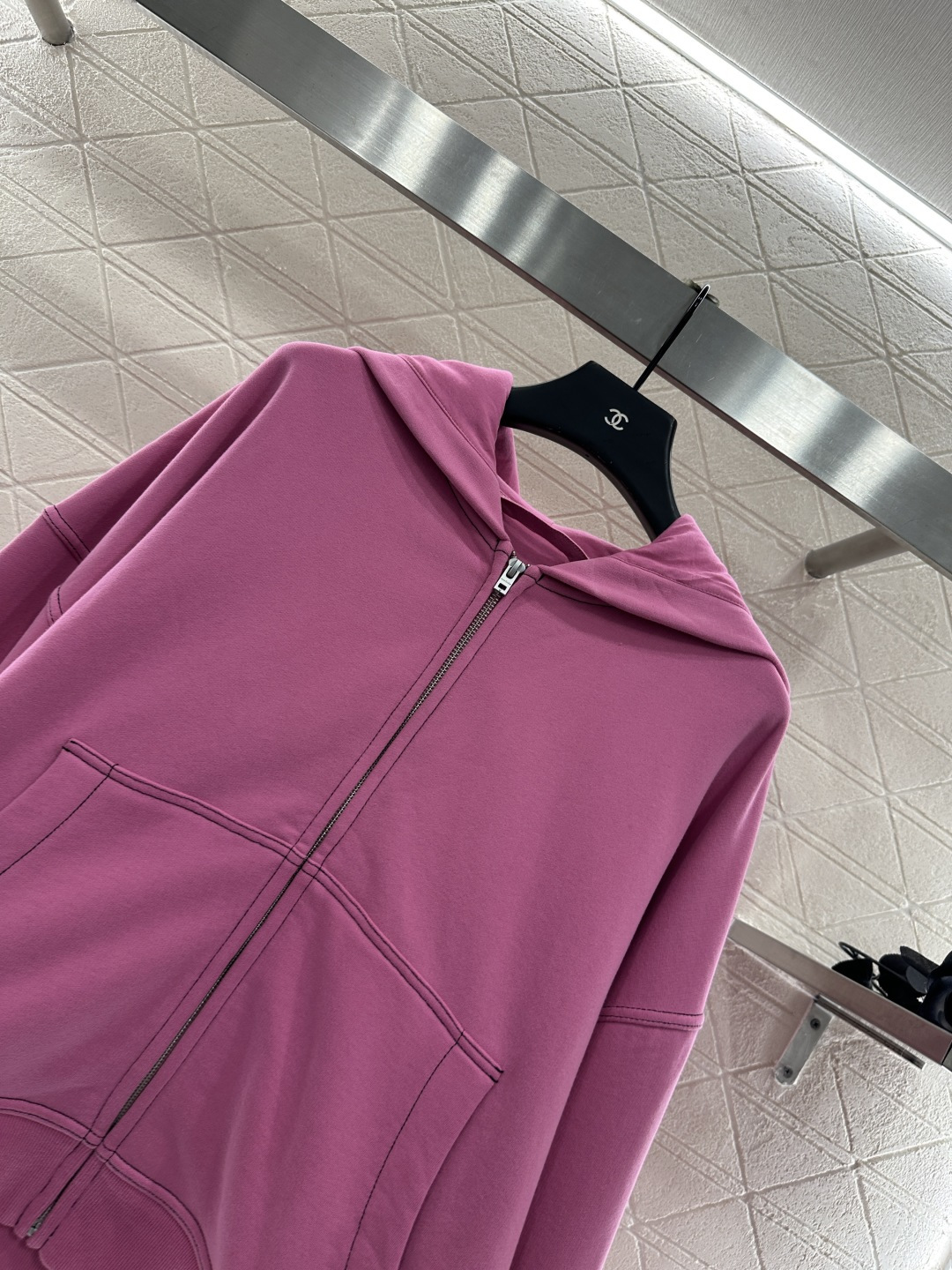 ♥Acne studio*♥2025新品上架 加绒连帽拉链廓形外套定制YB斜纹全棉材质 质感光泽 品相高