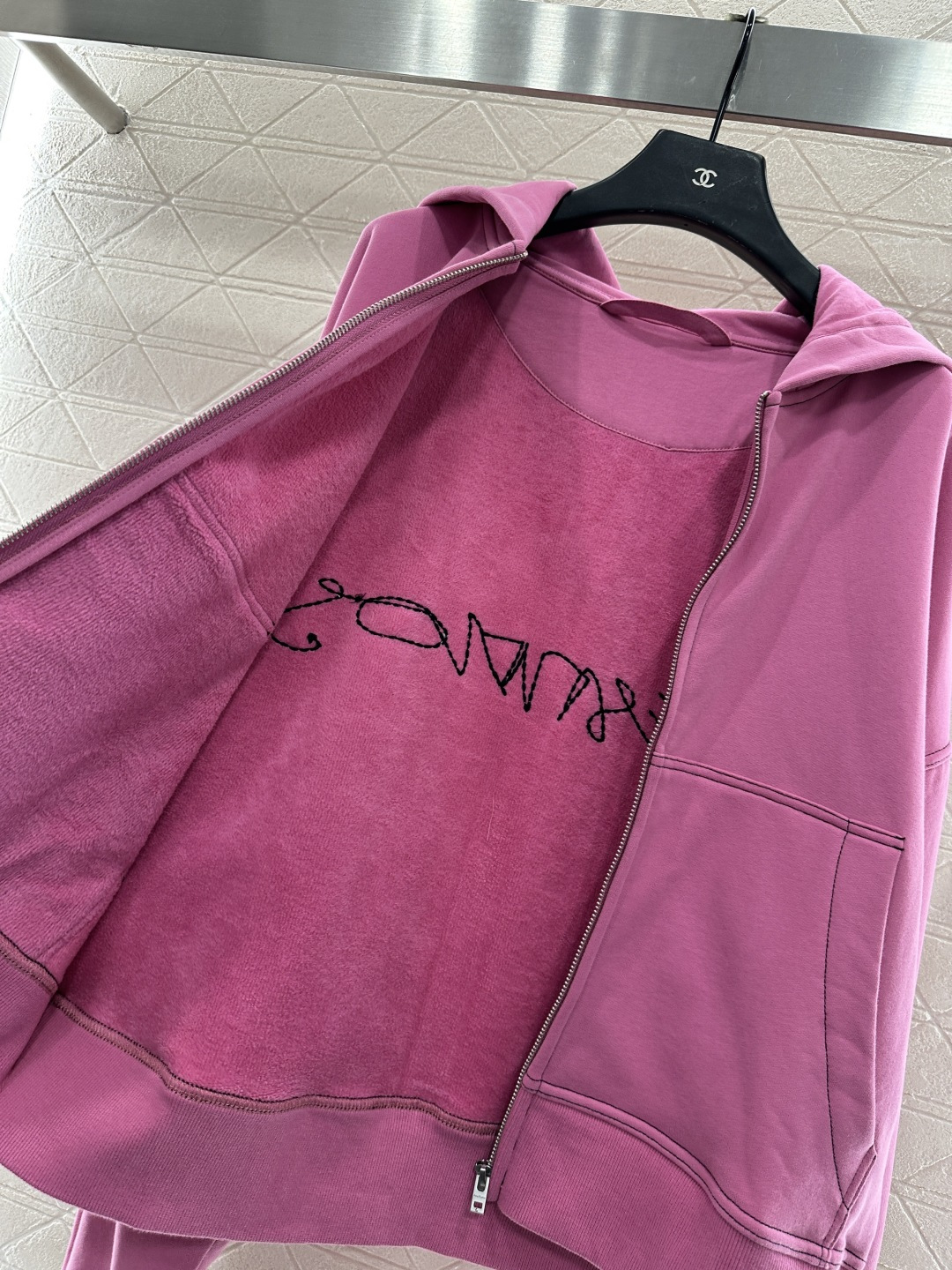 ♥Acne studio*♥2025新品上架 加绒连帽拉链廓形外套定制YB斜纹全棉材质 质感光泽 品相高