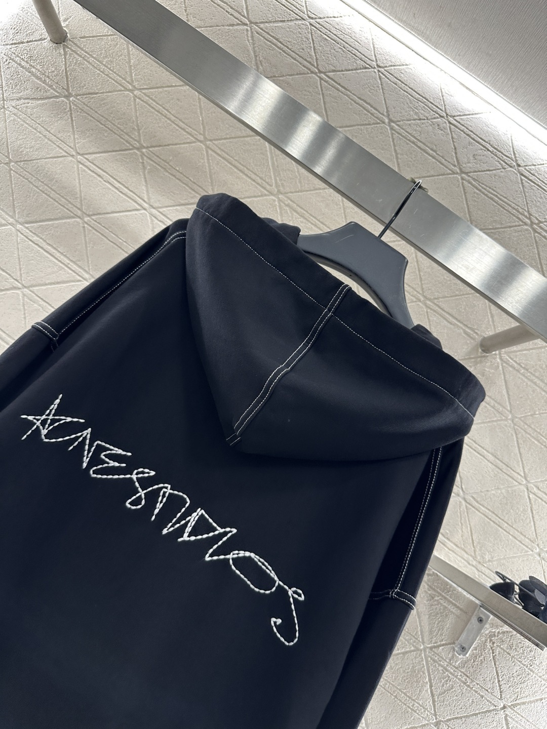 ♥Acne studio*♥2025新品上架 加绒连帽拉链廓形外套定制YB斜纹全棉材质 质感光泽 品相高