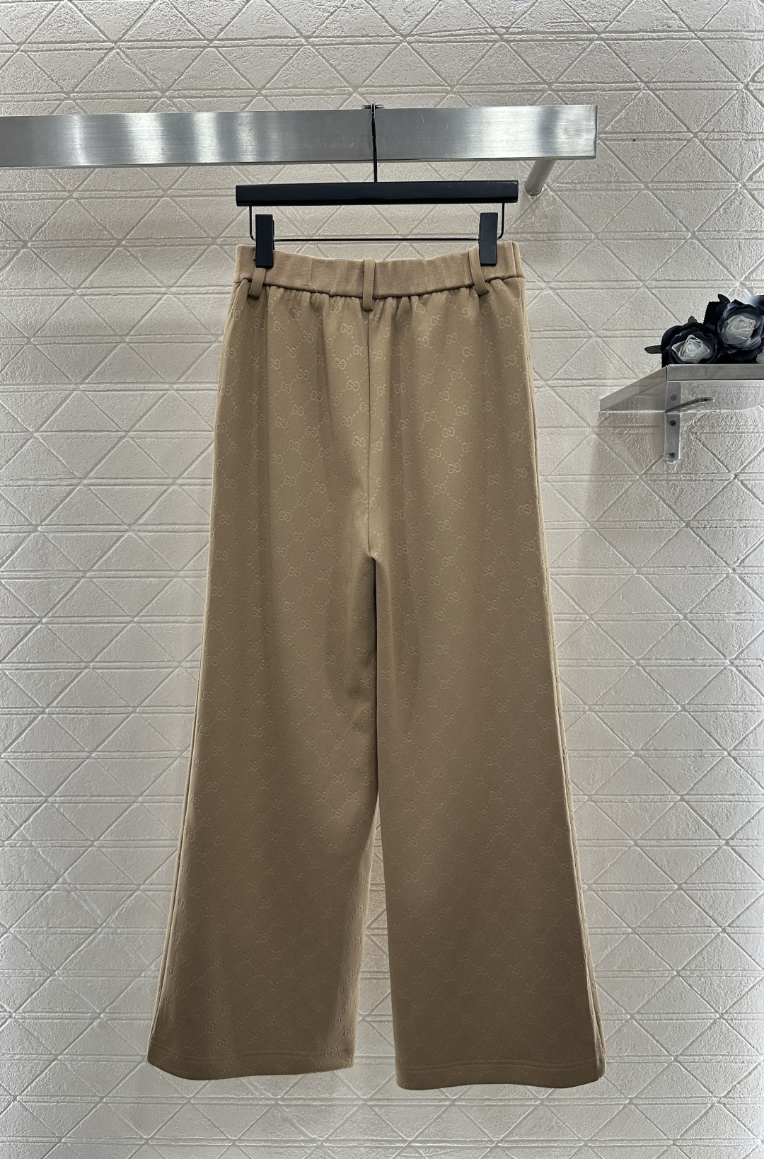 ♥Gucc*♥2025新品上架 烧花拉链外套长裤套装定制YB斜纹全棉材质 舒适垂顺 穿搭洋气 翻领拉链外