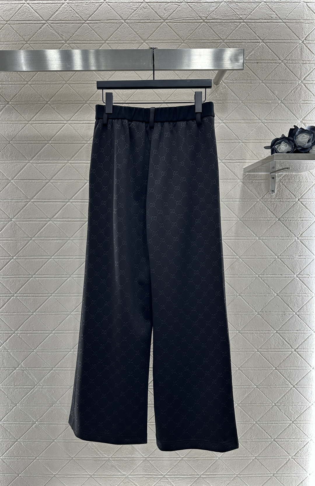 ♥Gucc*♥2025新品上架 烧花拉链外套长裤套装定制YB斜纹全棉材质 舒适垂顺 穿搭洋气 翻领拉链外