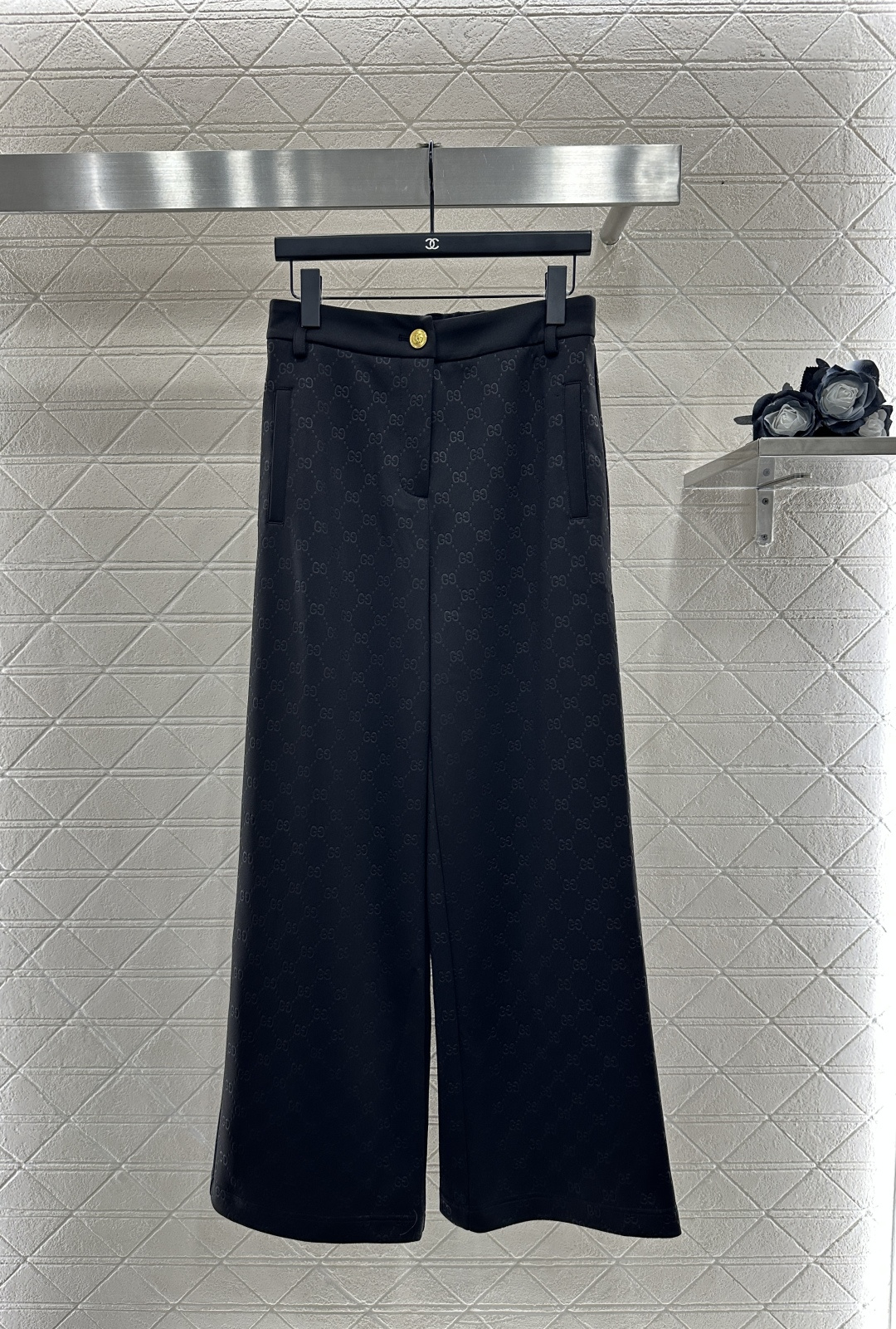 ♥Gucc*♥2025新品上架 烧花拉链外套长裤套装定制YB斜纹全棉材质 舒适垂顺 穿搭洋气 翻领拉链外