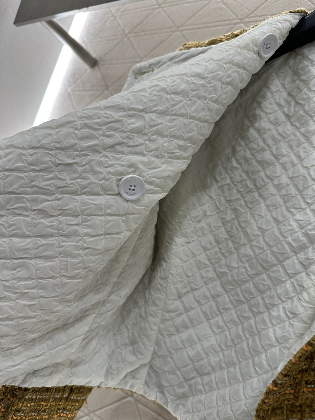 ♥Loro Plan*♥2025新品上架 圆领斜襟洋装百褶短裙套装定制YB进口粗纺羊毛呢材质 质感高级 