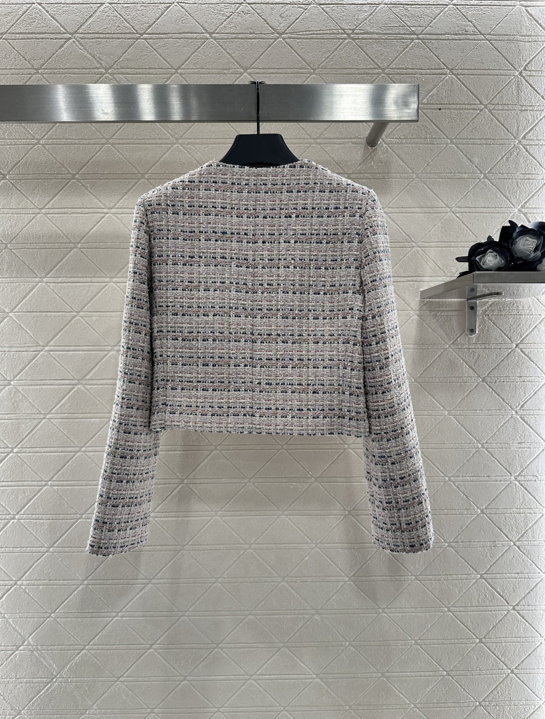 ♥Loro Plan*♥2025新品上架 圆领斜襟洋装百褶短裙套装定制YB进口粗纺羊毛呢材质 质感高级 