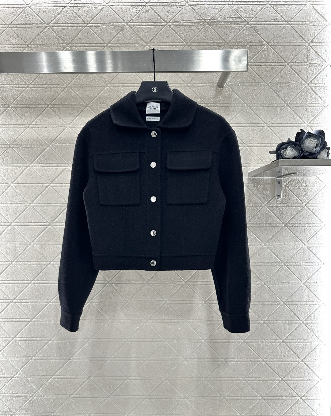♥Herme*♥2025新品上架 手工双面尼外套定制YB百分百羊绒材质 手工双面尼处理 肌理明显 质感突
