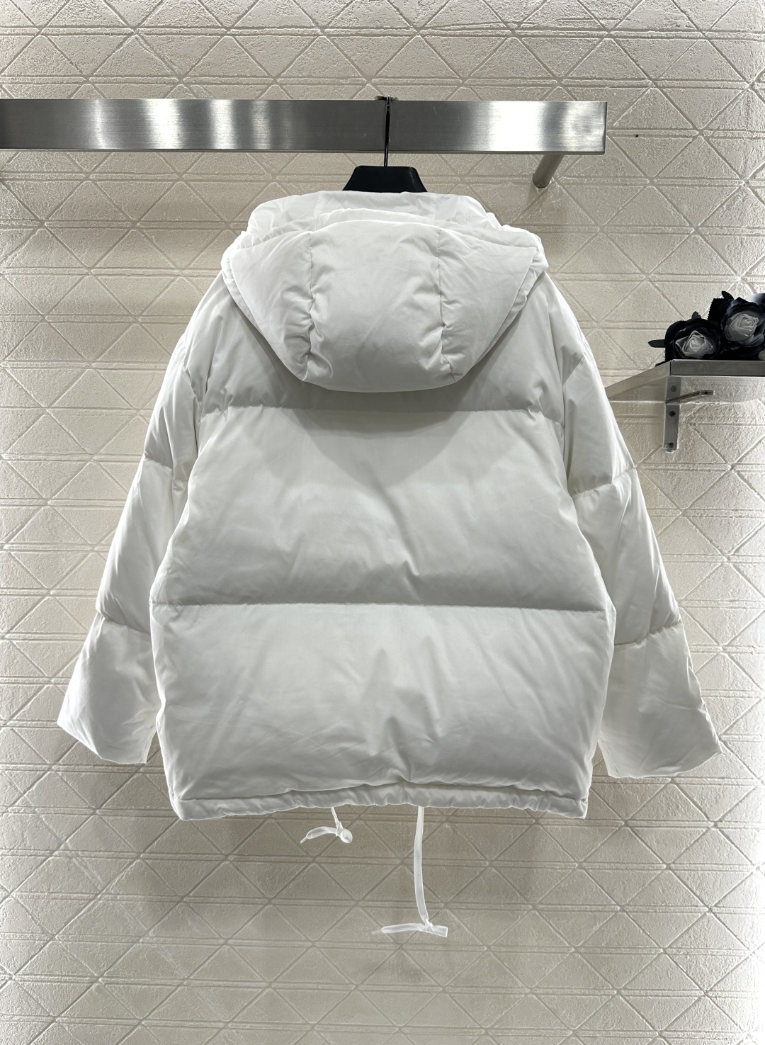 ♥Prad*♥2025新品上架 高领连帽羽绒服外套定制YB进口防风防水尼龙材质 其工艺还原 升级材质 提