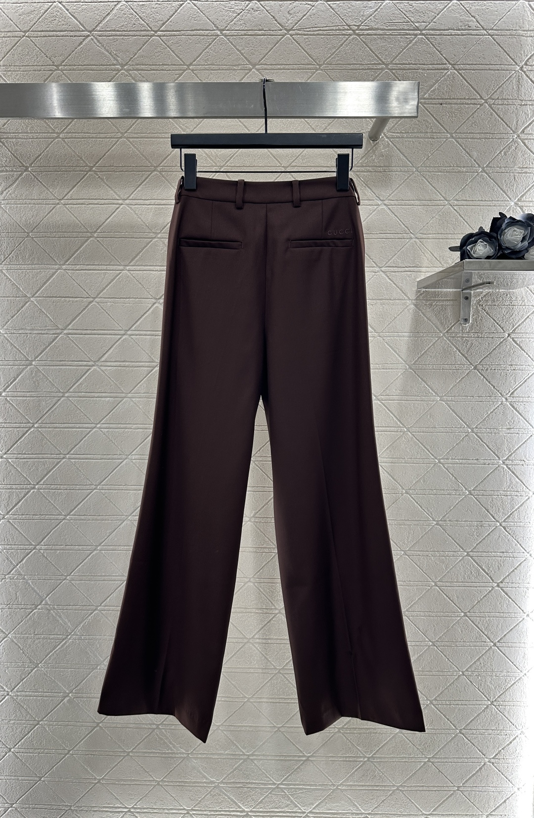 ♥Gucc*♥2025新品上架 正肩翻领西装外套长裤套装定制YB进口材质 质感光泽高级 垂顺有型 正肩廓