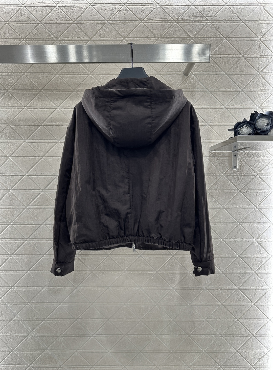 ♥Prad*♥2025新品上架 工装夹克外套半裙套装定制YB进口环保再生尼龙材质 质感光泽 挺括有型 连