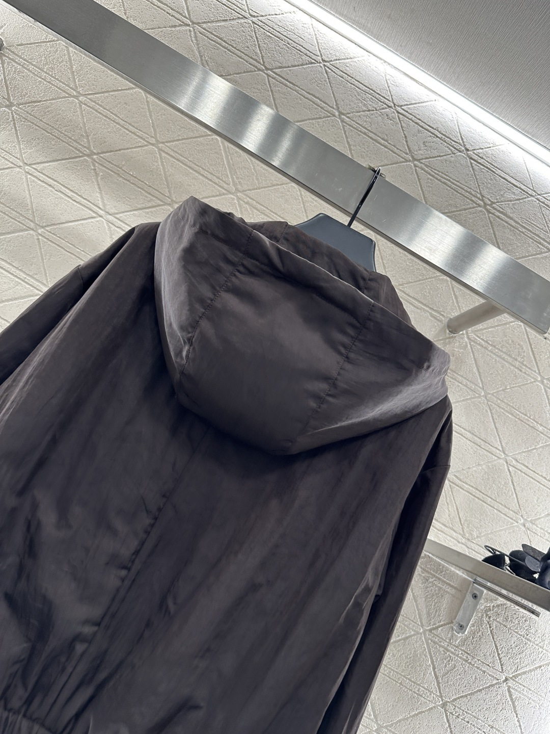 ♥Prad*♥2025新品上架 工装夹克外套半裙套装定制YB进口环保再生尼龙材质 质感光泽 挺括有型 连