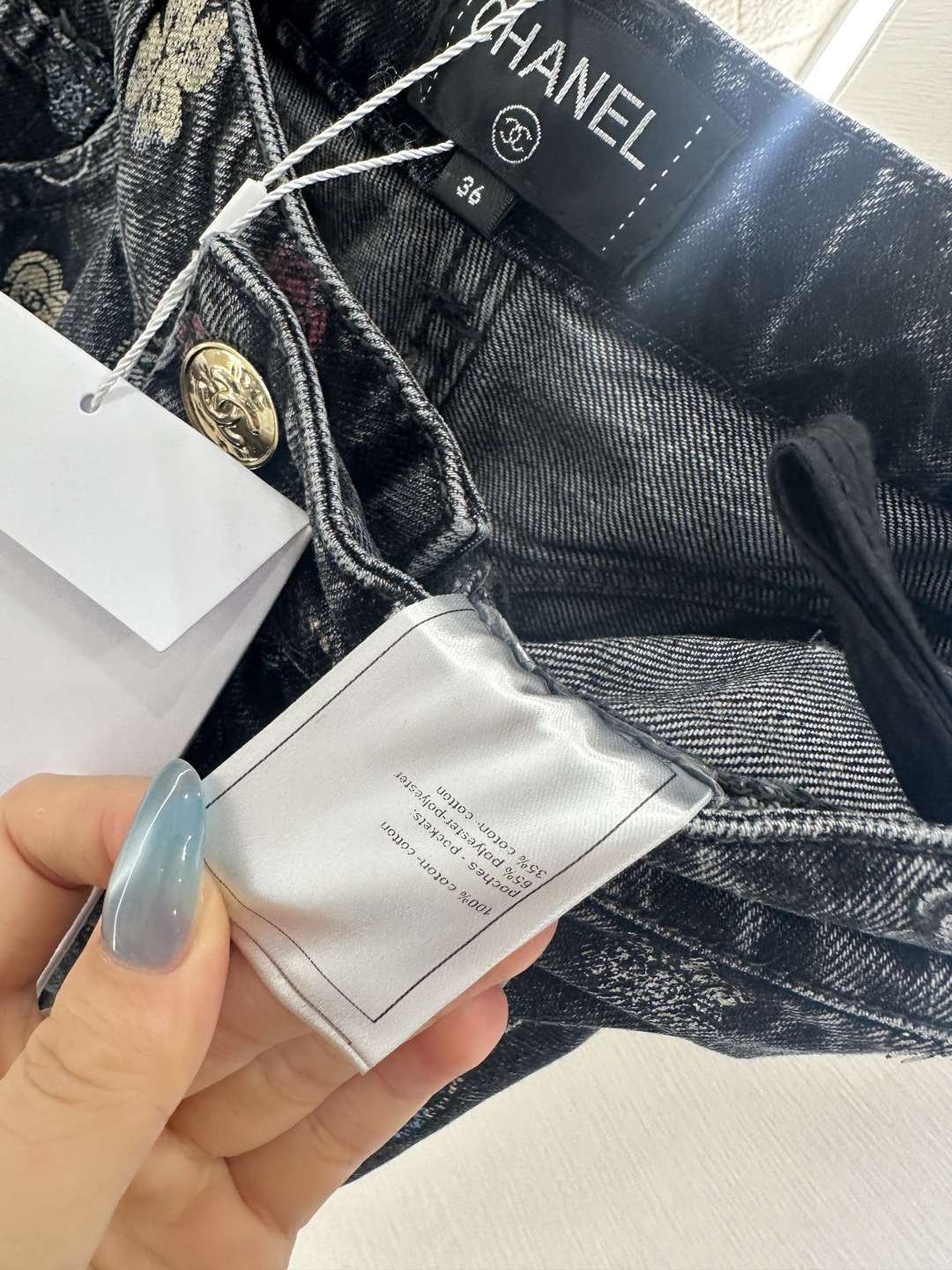 ♥Chane*♥2025新品上架 阔腿激光牛仔短裤定制YB斜纹棉牛仔材质 多重水洗 呈现出挺括质感 直筒