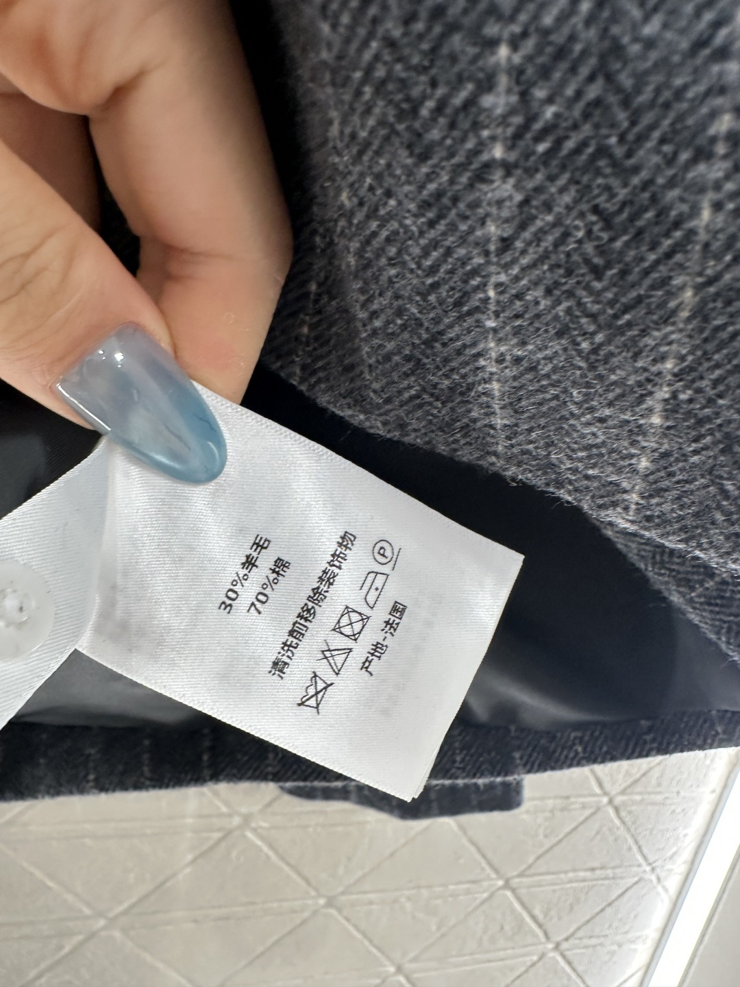 ♥Dio*♥2025新品上架 大翻领条纹西装外套定制YB进口棉毛材质 质感光泽高级 垂顺有型 正肩加宽大