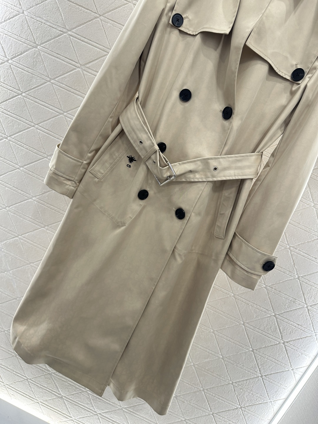 ♥Dio*♥2025新品上架 翻领腰带风衣外套定制YB进口风衣材质 工艺处理 挺括有型 质感高级 翻领长