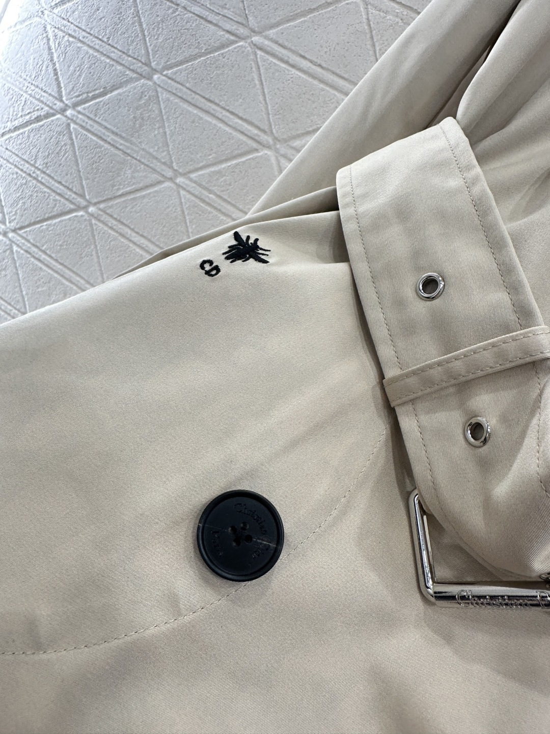 ♥Dio*♥2025新品上架 翻领腰带风衣外套定制YB进口风衣材质 工艺处理 挺括有型 质感高级 翻领长