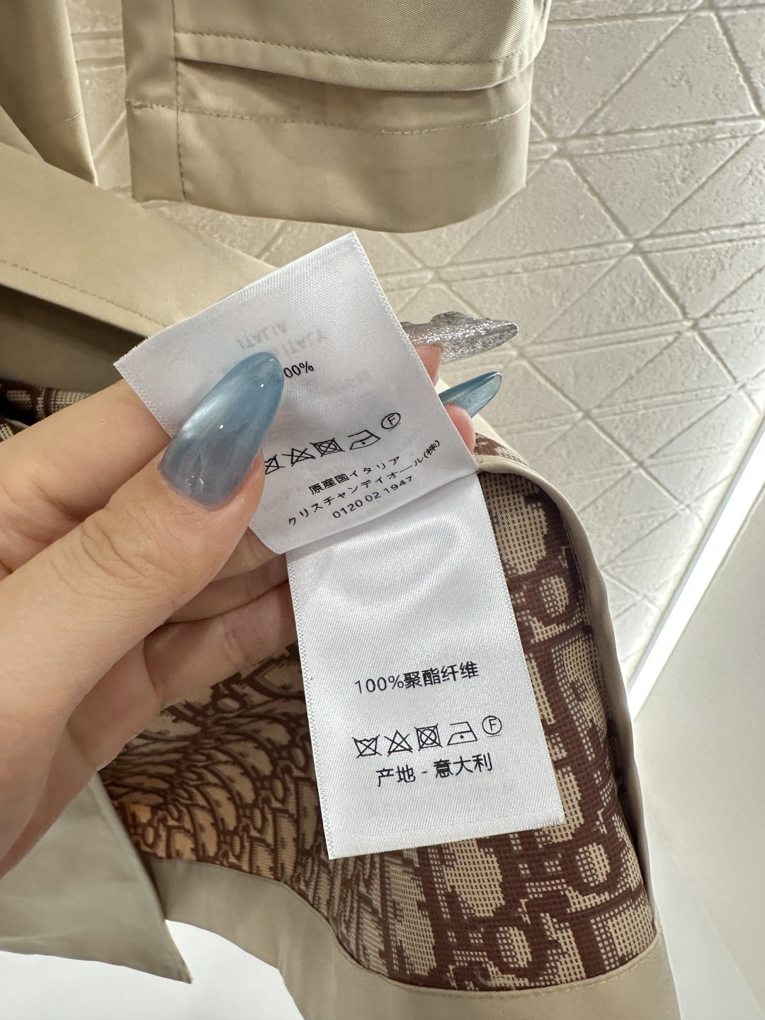 ♥Dio*♥2025新品上架 翻领腰带风衣外套定制YB进口风衣材质 工艺处理 挺括有型 质感高级 翻领长