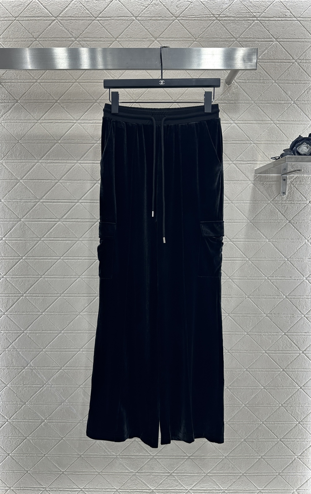 ♥Prad*♥2025新品上架 连帽休闲外套长裤套装定制YB进口丝绒材质 质感光泽 品相高级 常规连帽外