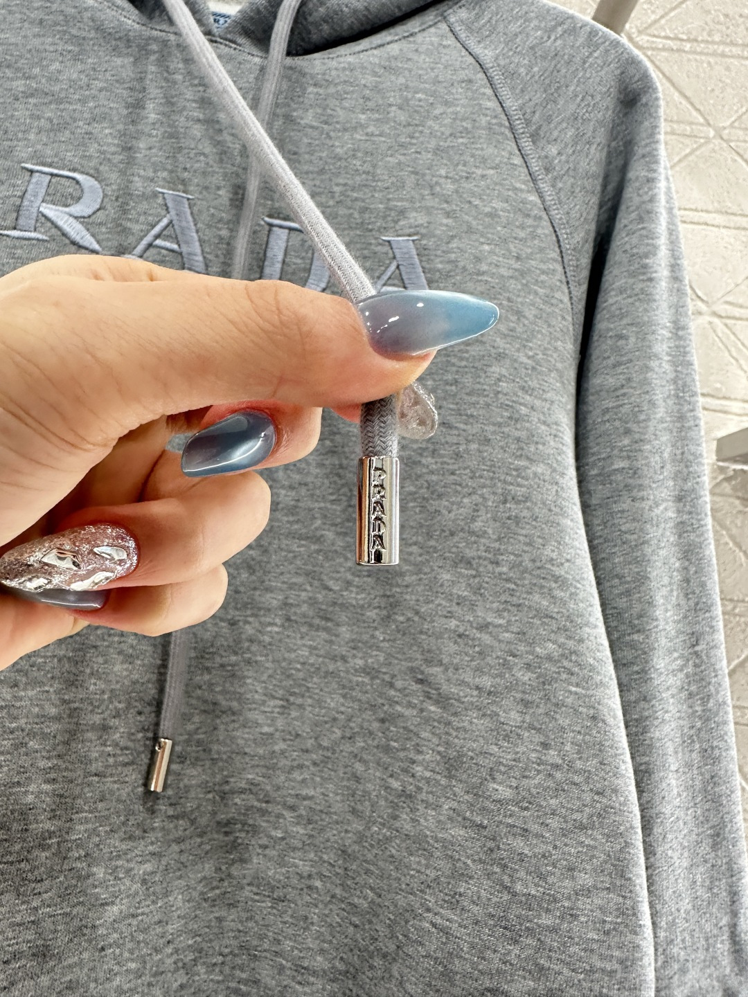 ♥Prad*♥2025新品上架 连帽字母卫衣长裤套装定制YB原生全棉材质 柔软亲肤 久洗不易变形气球 质