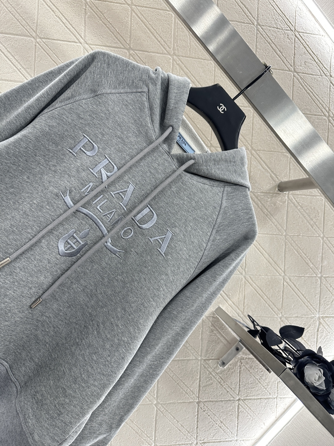 ♥Prad*♥2025新品上架 连帽字母卫衣长裤套装定制YB原生全棉材质 柔软亲肤 久洗不易变形气球 质