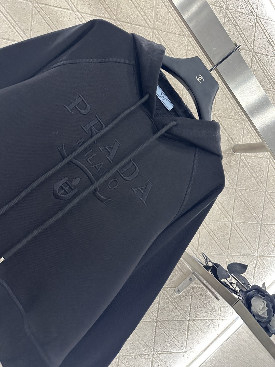 ♥Prad*♥2025新品上架 连帽字母卫衣长裤套装定制YB原生全棉材质 柔软亲肤 久洗不易变形气球 质