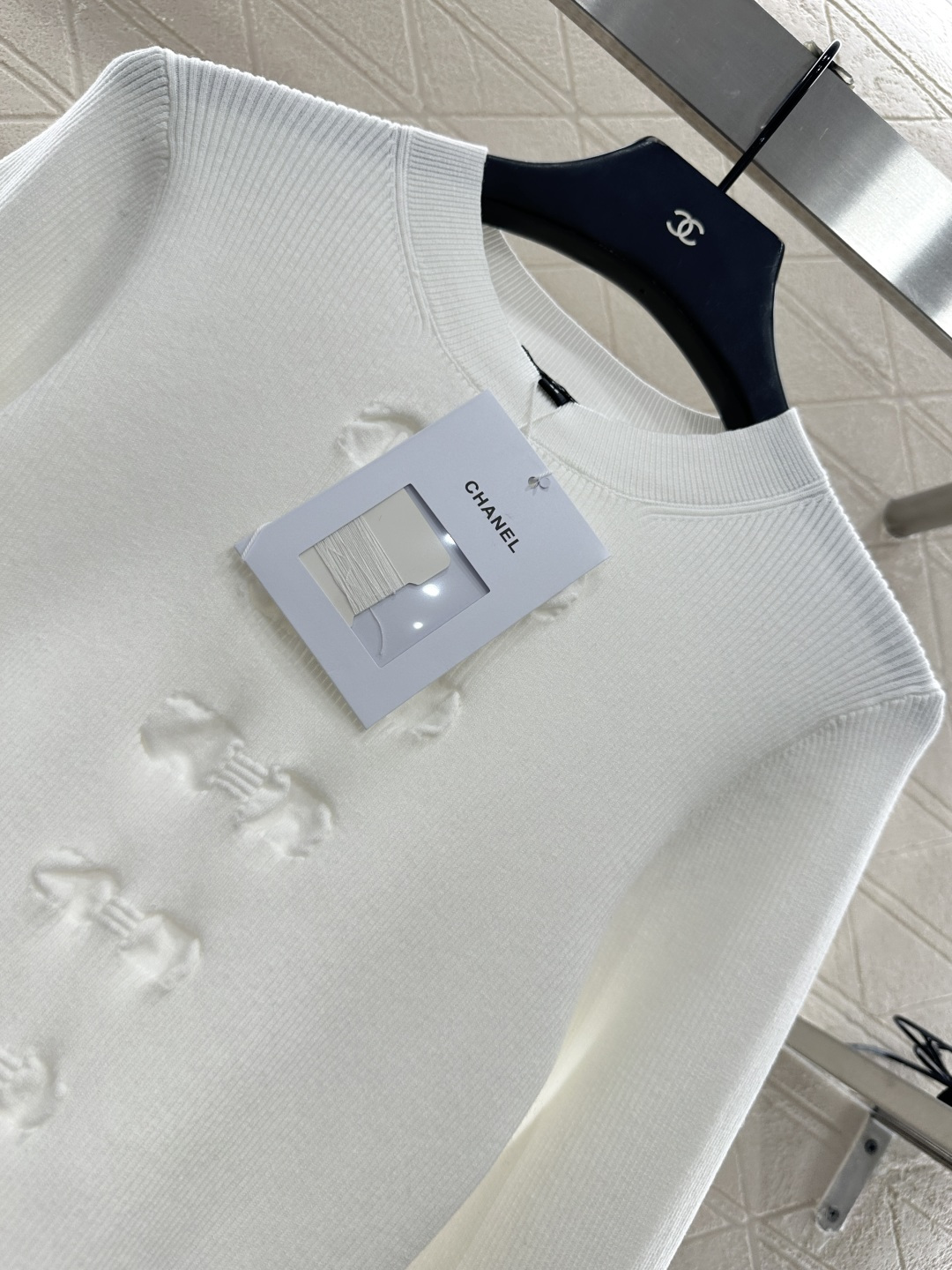 ♥Chane*♥2025新品上架 蝴蝶结长袖毛衣定制YB棉毛纱线织造 柔软细腻 质感舒适 圆领针织长袖 