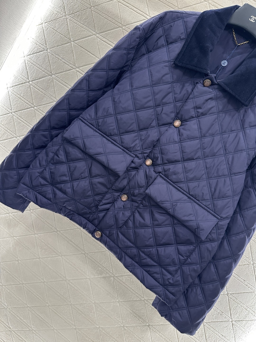 ♥ Louis vuitto*♥2025新品上架 菱格翻领棉服外套定制YB进口防风防水尼龙材质 品相还原