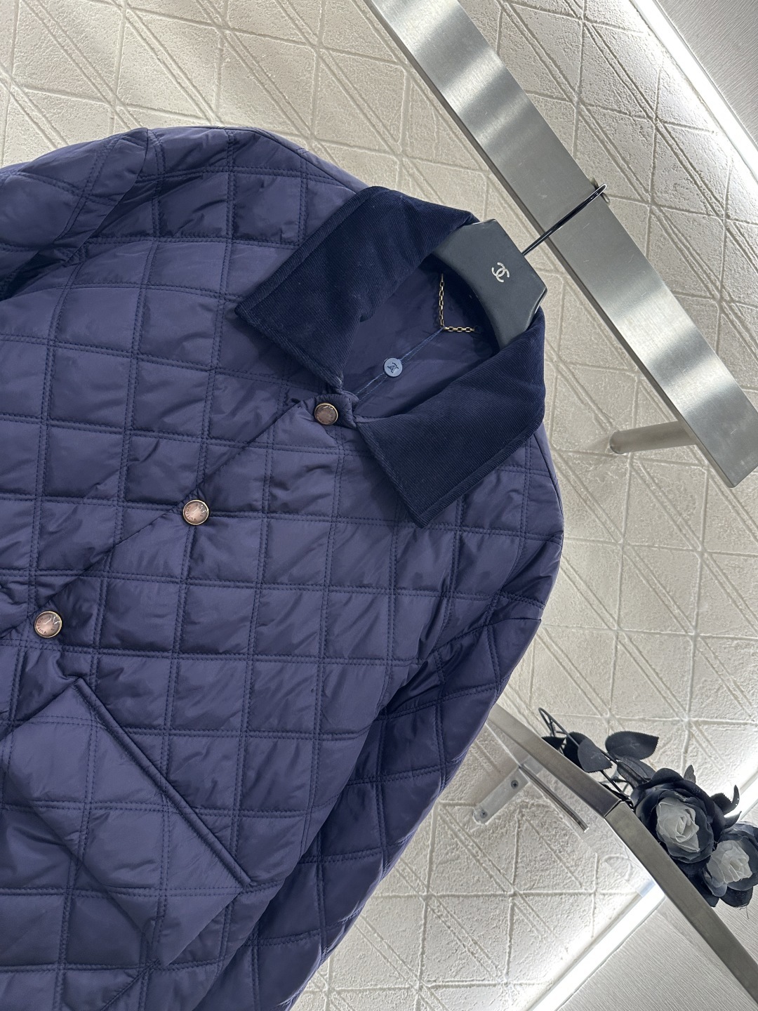 ♥ Louis vuitto*♥2025新品上架 菱格翻领棉服外套定制YB进口防风防水尼龙材质 品相还原