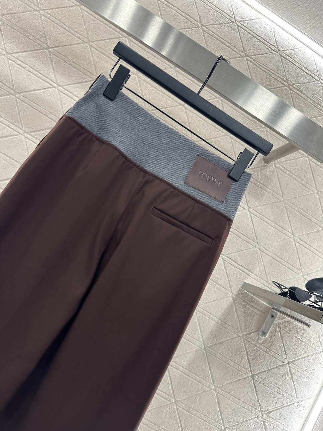 ♥Loew*♥2025新品上架 撞色西装外套长裤套装定制YB进口材质 质感光泽高级 垂顺有型 正肩廓形西