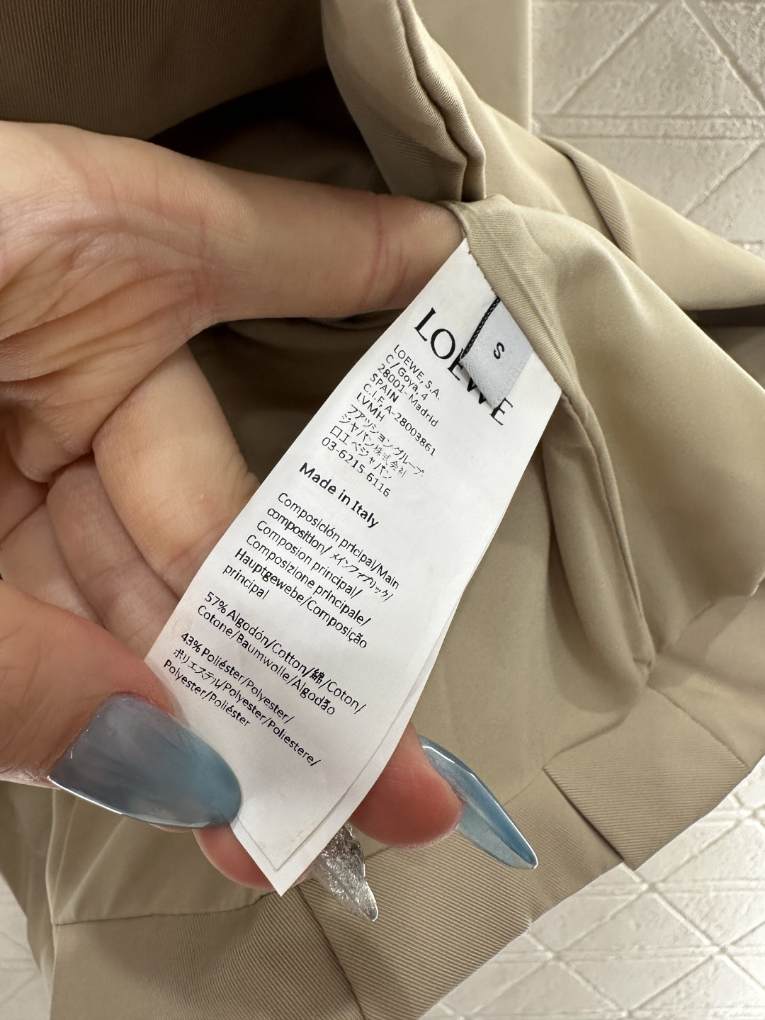 ♥Loew*♥2025新品上架 腰带披肩风衣外套定制YB斜纹棉材质 光泽细腻 穿搭舒适 风衣外套版型 沿