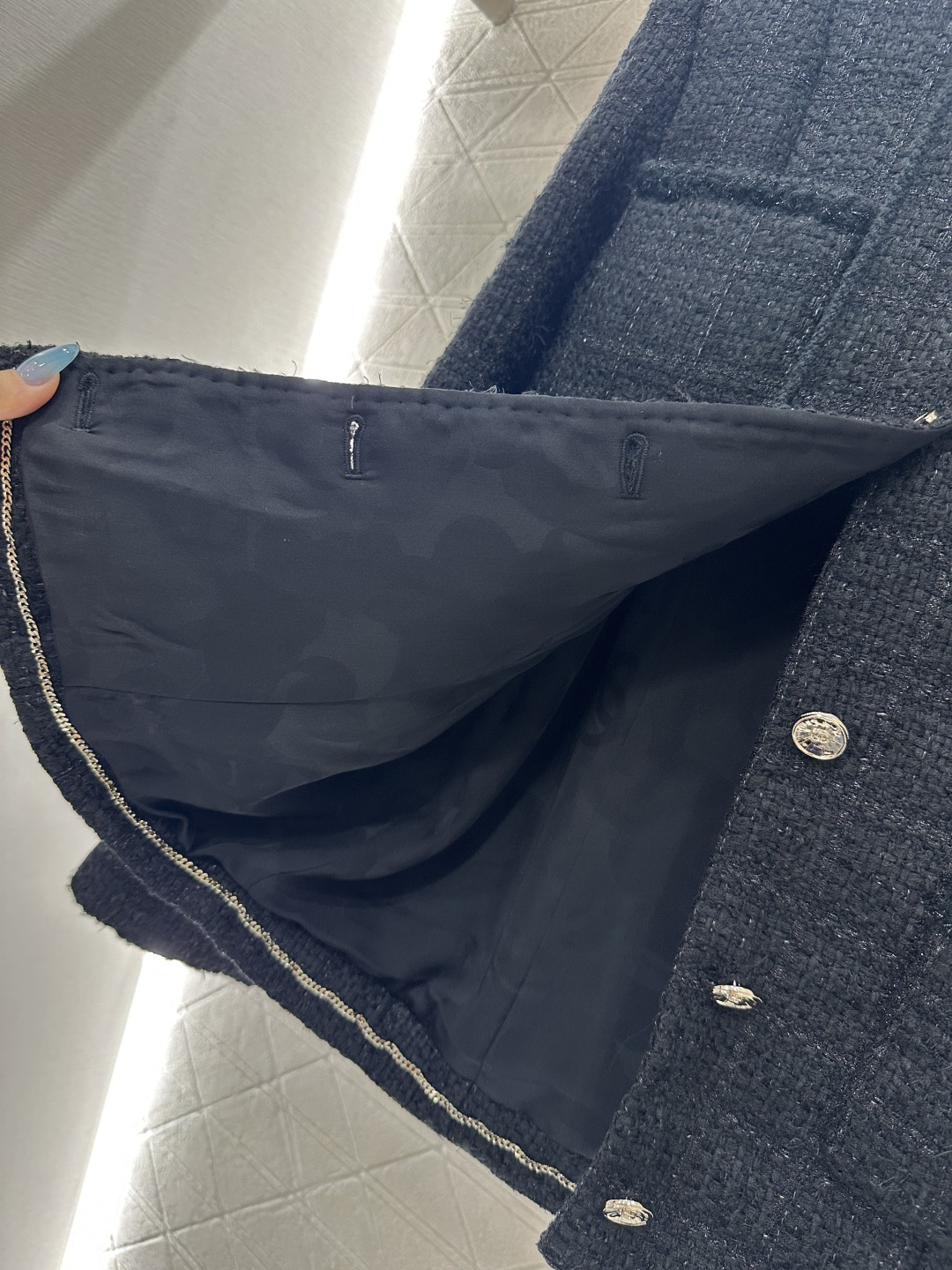 ♥Chane*♥2025新品上架 可拆卸连帽洋装编织外套定制YB进口毛呢粗纺材质 肌理明显 质感上乘 经