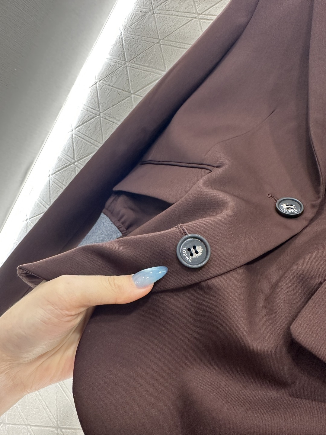 ♥Loew*♥2025新品上架 撞色西装外套长裤套装定制YB进口材质 质感光泽高级 垂顺有型 正肩廓形西