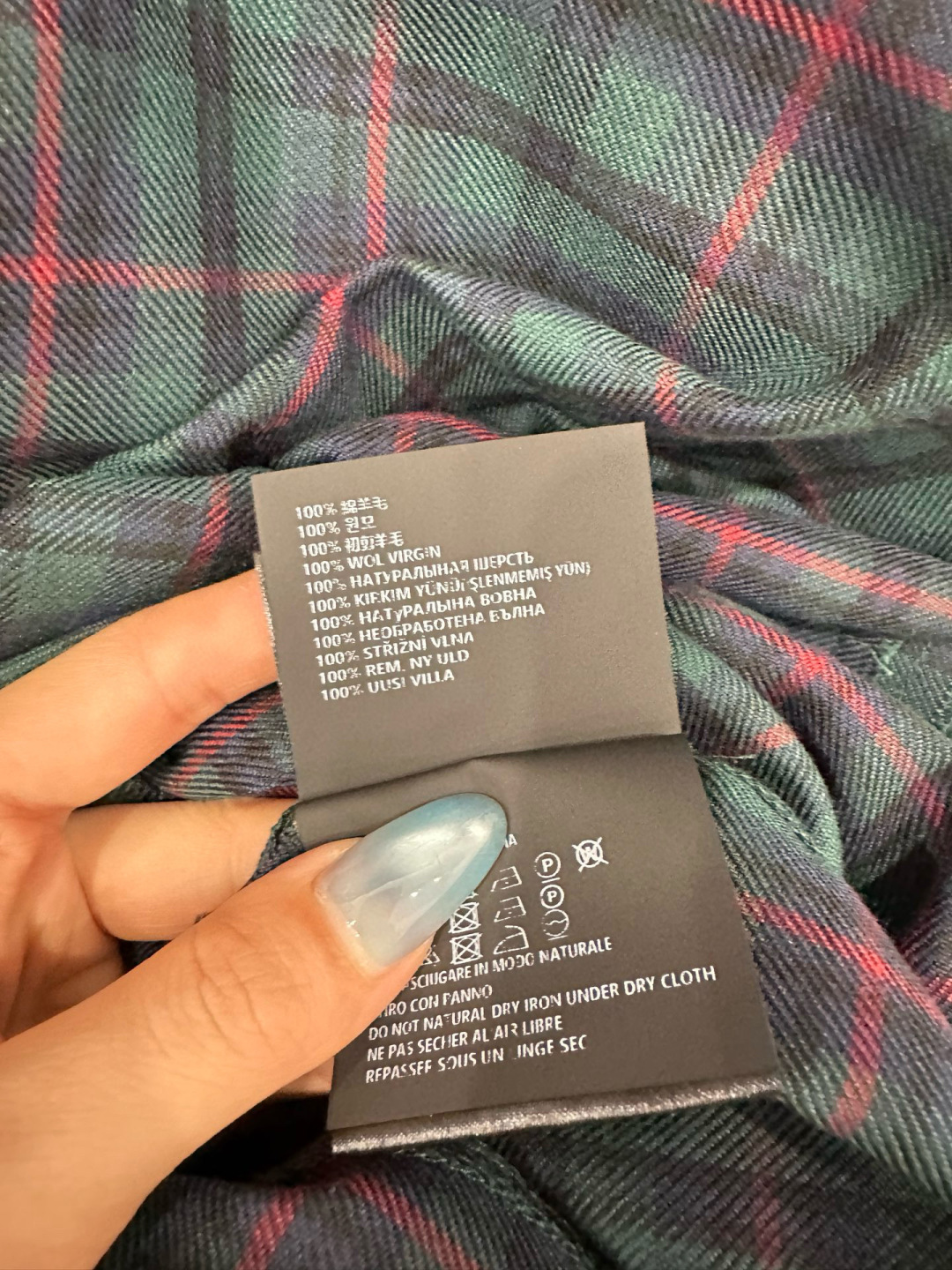 ♥Miumi*♥2025新品上架 翻领格纹衬衫长裤套装定制YB进口百分百羊毛材质，质感垂顺，穿搭舒适，正