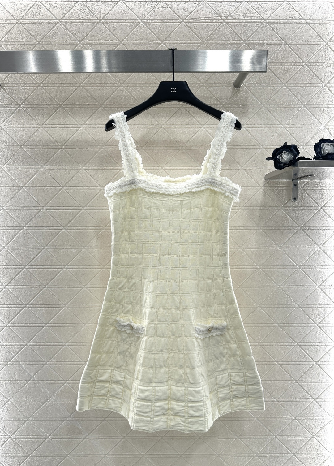 ♥Chane*♥2025新品上架 针织吊带裙定制YB进口丝棉纱线织造，质感高级，舒适柔软，吊带裙剪裁，密