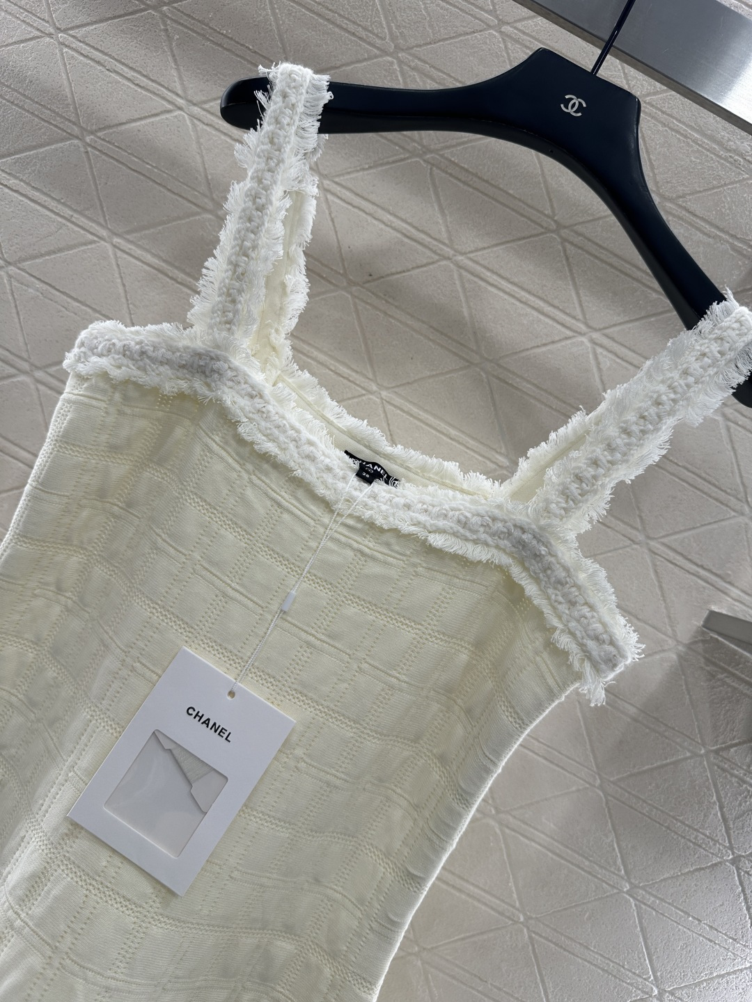 ♥Chane*♥2025新品上架 针织吊带裙定制YB进口丝棉纱线织造，质感高级，舒适柔软，吊带裙剪裁，密