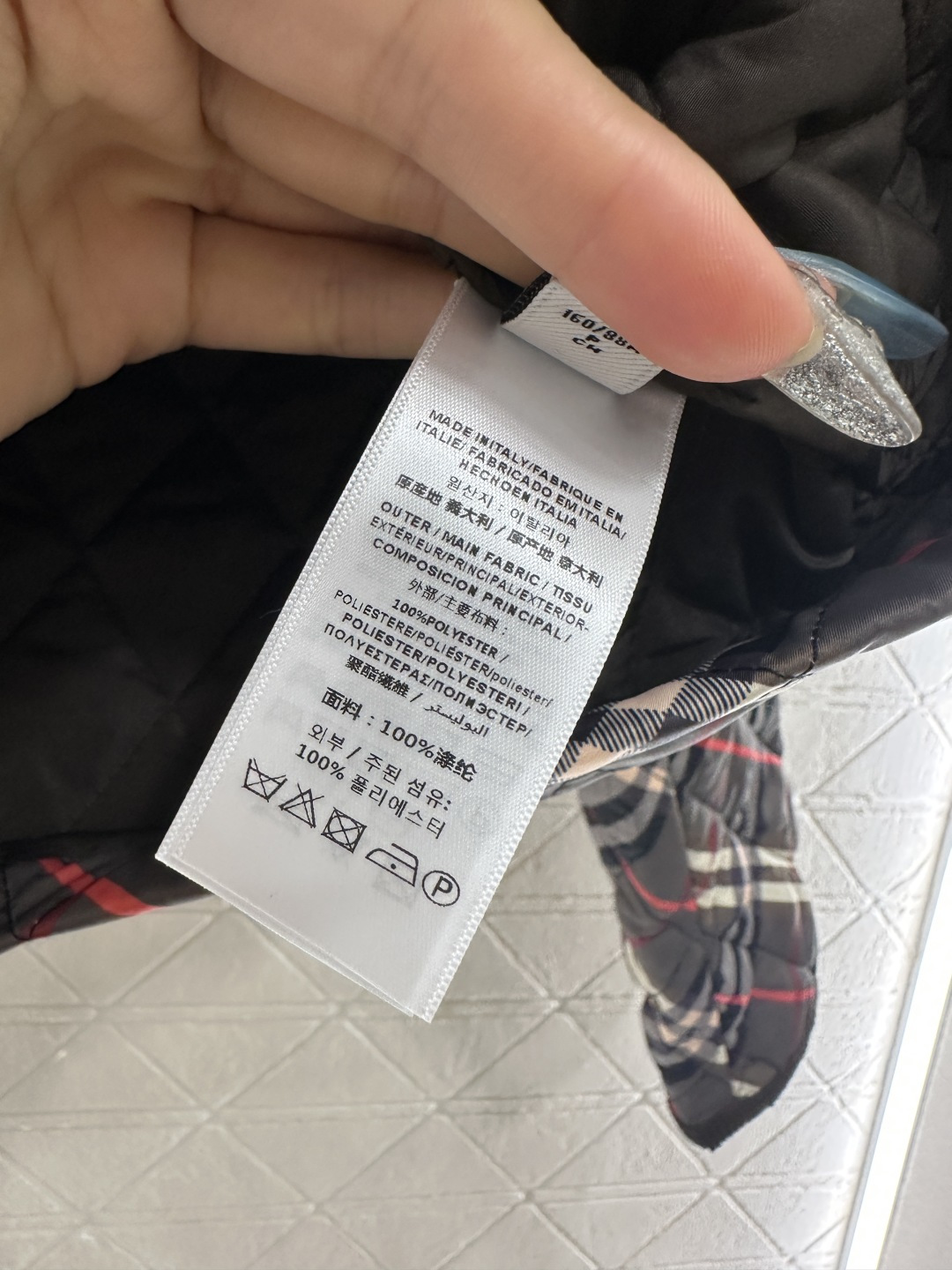 ♥BBR*♥2025新品上架 格纹棉服外套定制YB进口防风防水尼龙材质，其工艺还原，升级材质，提升秋冬御